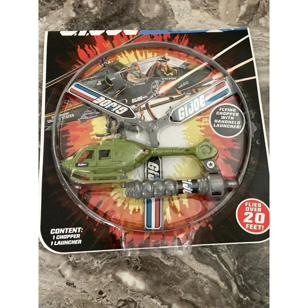 Néw sealed g I joe flying chopper with handheld‎ launcher